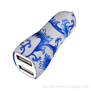 Water transfer printed electric car charger for tablet PC, 5V 2.1A, long cycle time